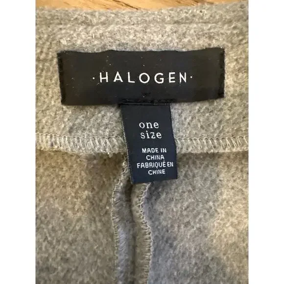 Halogen long Open Front Vest Gray One Size Womens great layering piece - Picture 2 of 4